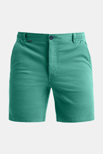 Lawns * The Originals green stretch cotton men's shorts with a zip pocket | MR MARVIS