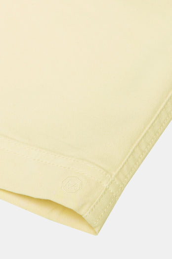 Limoncellos * The Originals light yellow stretch cotton men's shorts with a zip pocket | MR MARVIS