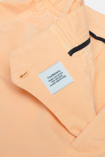 Melons * The Originals light orange stretch cotton men's shorts with a zip pocket | MR MARVIS