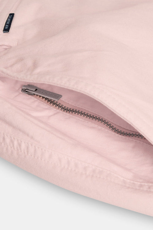 light pink stretch cotton men's shorts with a zip pocket | MR MARVIS