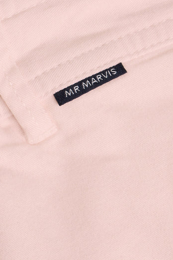 Milkshakes * The Originals light pink stretch cotton men's shorts with a zip pocket | MR MARVIS