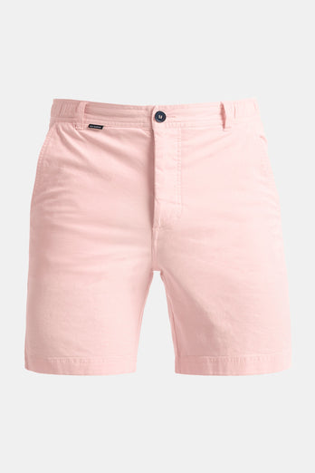 Milkshakes * The Originals light pink stretch cotton men's shorts with a zip pocket | MR MARVIS