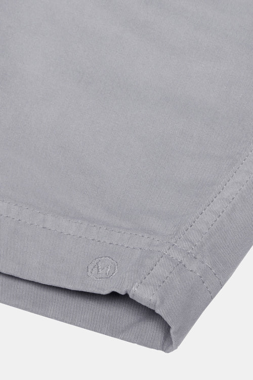 grey stretch cotton men's shorts with a zip pocket | MR MARVIS