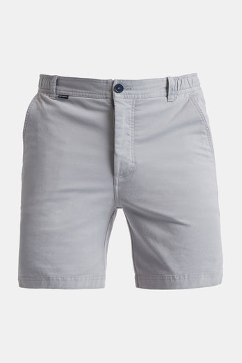 Oysters * The Originals grey stretch cotton men's shorts with a zip pocket | MR MARVIS