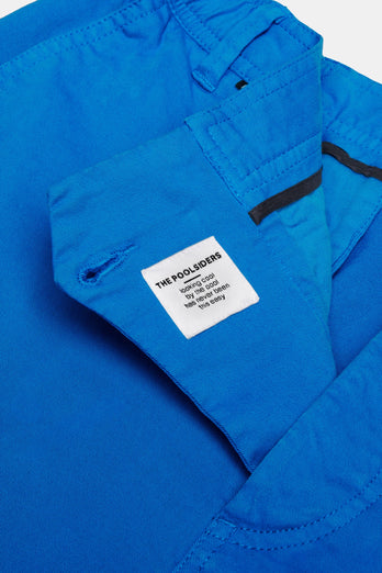 Poolsiders * The Originals royal blue stretch cotton men's shorts with a zip pocket | MR MARVIS