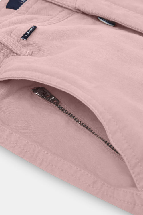 old lavender stretch cotton men's shorts with a zip pocket | MR MARVIS