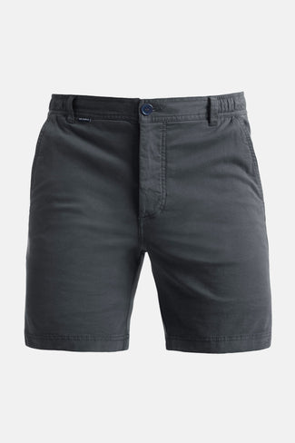 Storms * The Originals dark grey stretch cotton men's shorts with a zip pocket | MR MARVIS