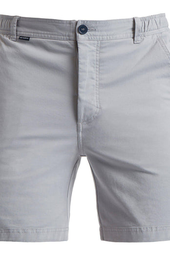 Oysters * The Originals grey stretch cotton men's shorts with a zip pocket | MR MARVIS