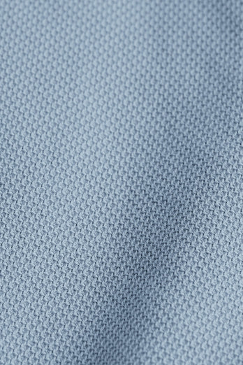 Antarctics * The Piqués grey blue organic cotton men's shorts with a zip pocket | MR MARVIS