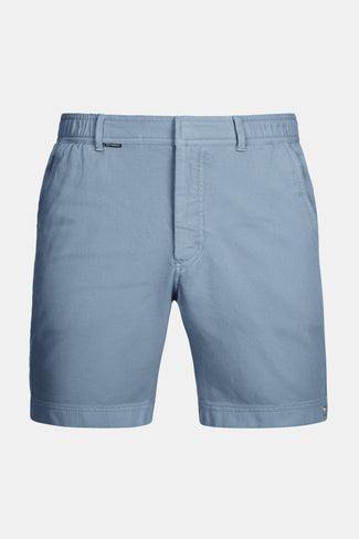 Antarctics * The Piqués grey blue organic cotton men's shorts with a zip pocket | MR MARVIS