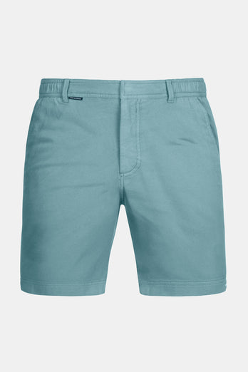 Astons * The Piqués blue green organic cotton men's shorts with a zip pocket | MR MARVIS