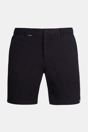 Blackjacks * The Piqués black organic cotton men's shorts with a zip pocket | MR MARVIS
