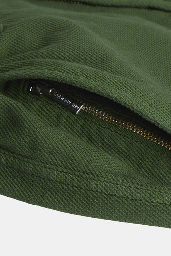 Estates * The Piqués dark green organic cotton men's shorts with a zip pocket | MR MARVIS