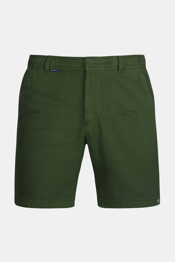 Estates * The Piqués dark green organic cotton men's shorts with a zip pocket | MR MARVIS
