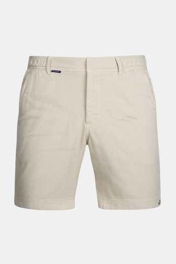 Gazettes * The Piqués beige organic cotton men's shorts with a zip pocket | MR MARVIS