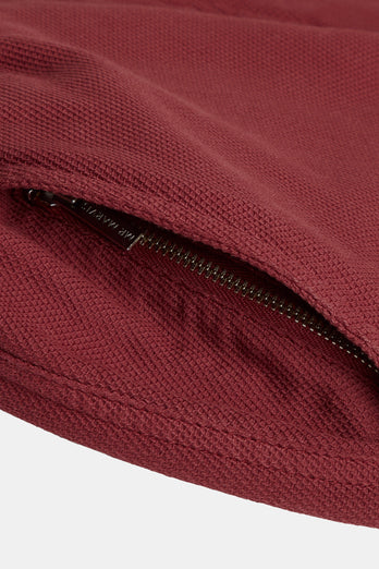 Rileys * The Piqués burgundy organic cotton men's shorts with a zip pocket | MR MARVIS