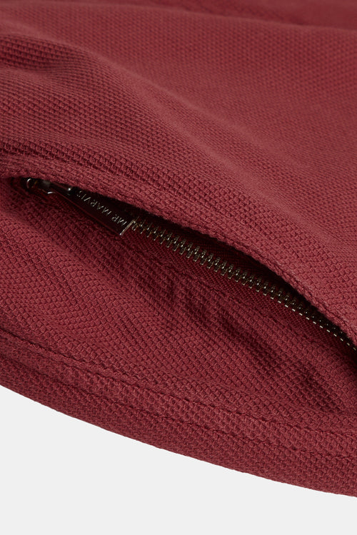 burgundy organic cotton men's shorts with a zip pocket | MR MARVIS