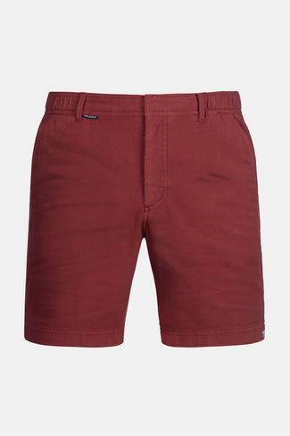Rileys * The Piqués burgundy organic cotton men's shorts with a zip pocket | MR MARVIS