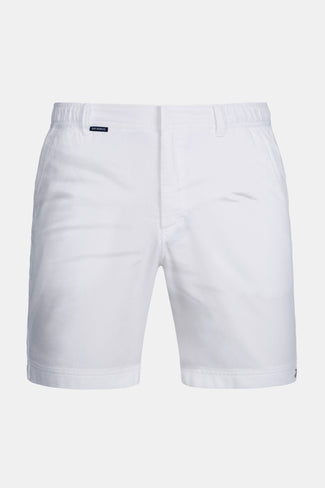 Wimbledons * The Piqués all white organic cotton men's shorts with a zip pocket | MR MARVIS