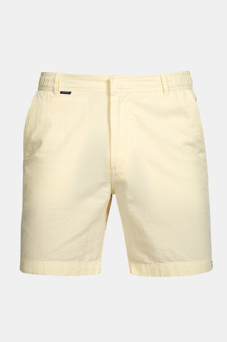Cruisers * The Short Seersuckers light yellow and white striped lightweight men's shorts | MR MARVIS