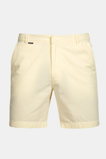 Cruisers * The Short Seersuckers light yellow and white striped lightweight men's shorts | MR MARVIS