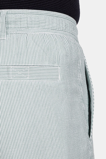 Trawlers * The Short Seersuckers green and white striped lightweight men's shorts | MR MARVIS