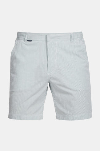 Trawlers * The Short Seersuckers green and white striped lightweight men's shorts | MR MARVIS