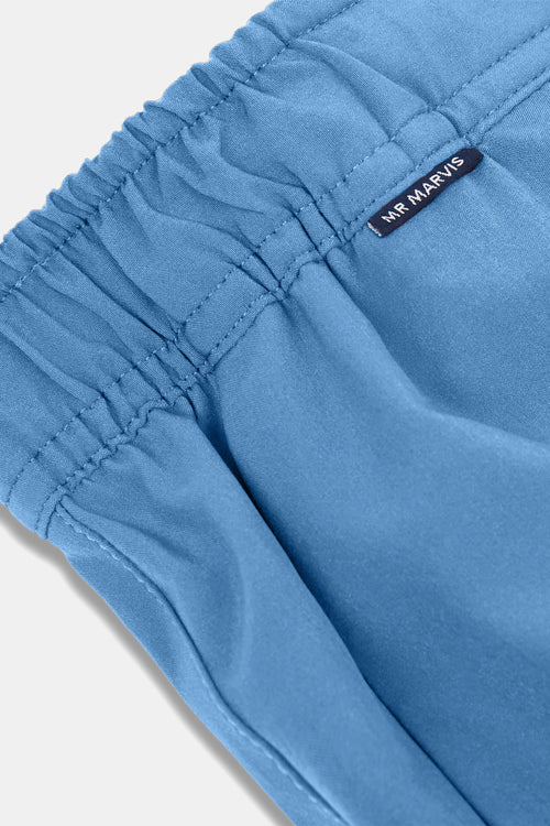 mid blue men's sports shorts | MR MARVIS