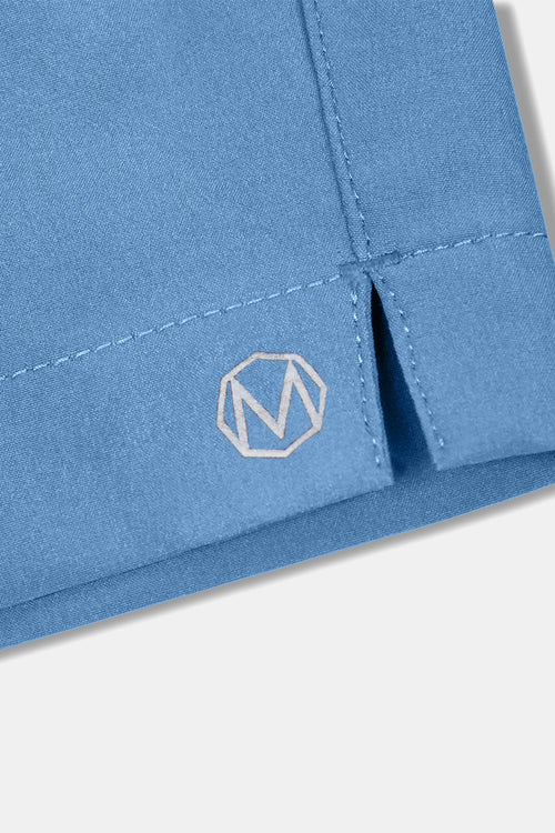 mid blue men's sports shorts | MR MARVIS