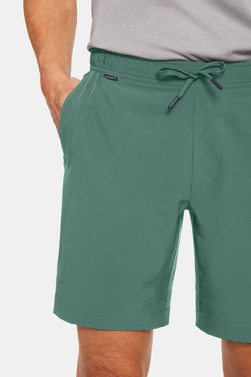 mid green men's sports shorts | MR MARVIS