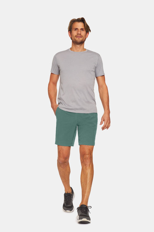 mid green men's sports shorts | MR MARVIS