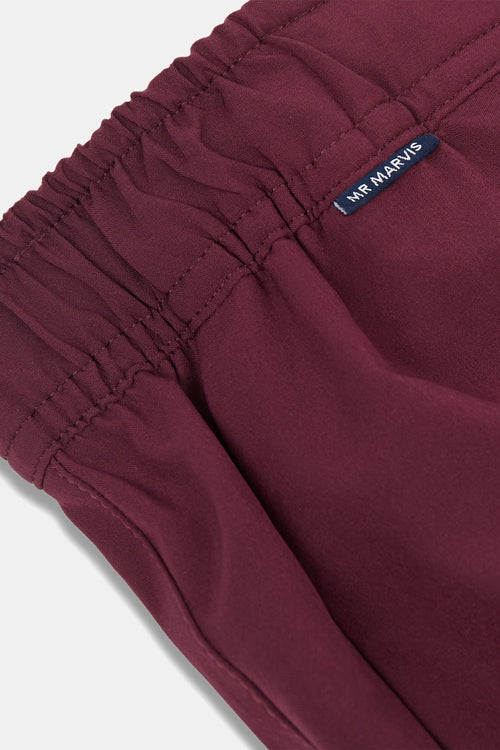 burgundy men's sports shorts | MR MARVIS
