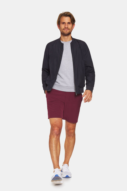 burgundy men's sports shorts | MR MARVIS