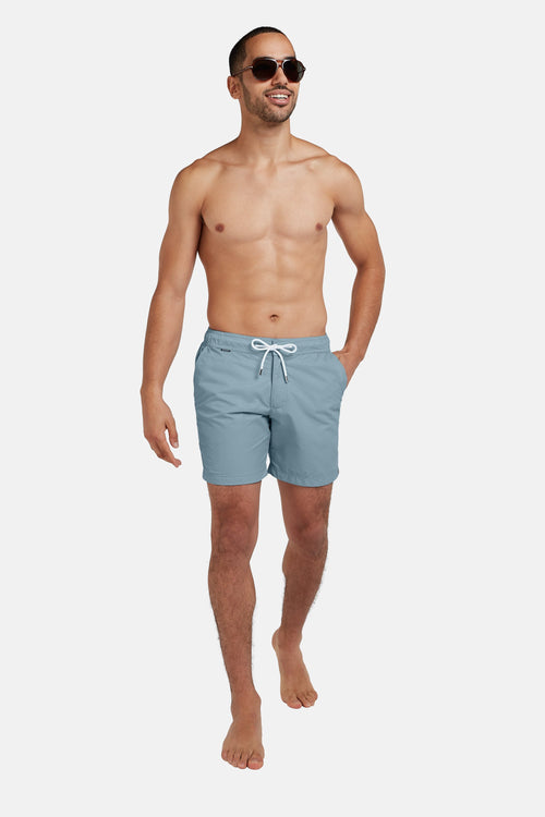 grey blue men's swim shorts | MR MARVIS