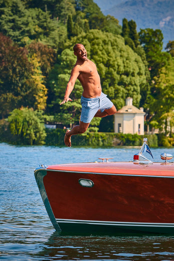 Antarctics * The Swims grey blue men's swim shorts | MR MARVIS