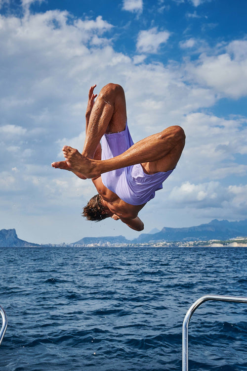 light purple men's swim shorts | MR MARVIS