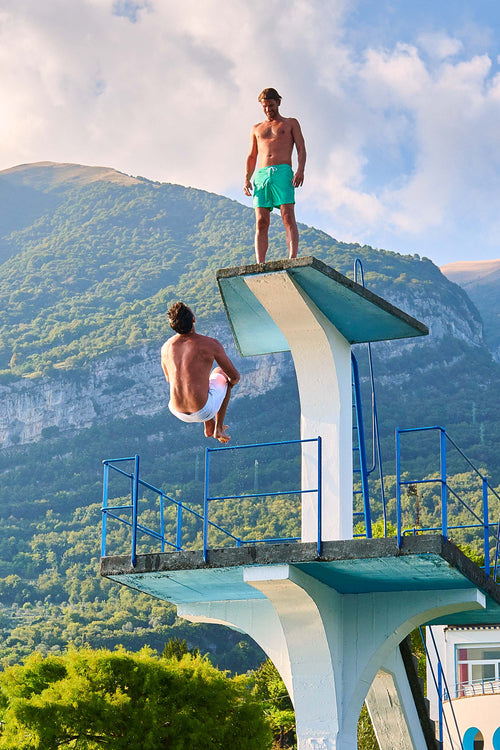 bright green men's swim shorts | MR MARVIS