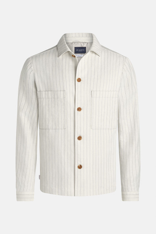 Coconuts Pinstripe * The Linen Shacket