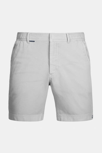 light grey organic cotton men's shorts with a zip pocket | MR MARVIS