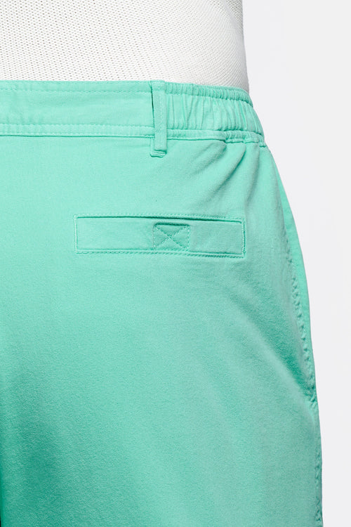 bright green stretch cotton men's shorts with a zip pocket | MR MARVIS