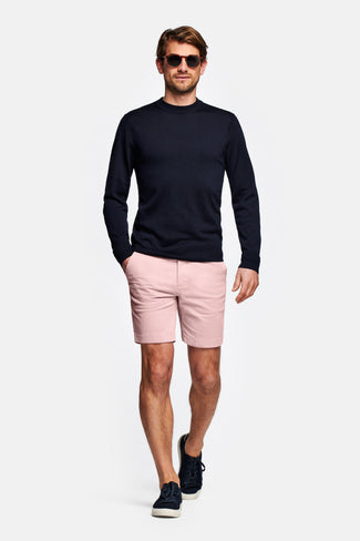 old lavender stretch cotton men's shorts with a zip pocket | MR MARVIS