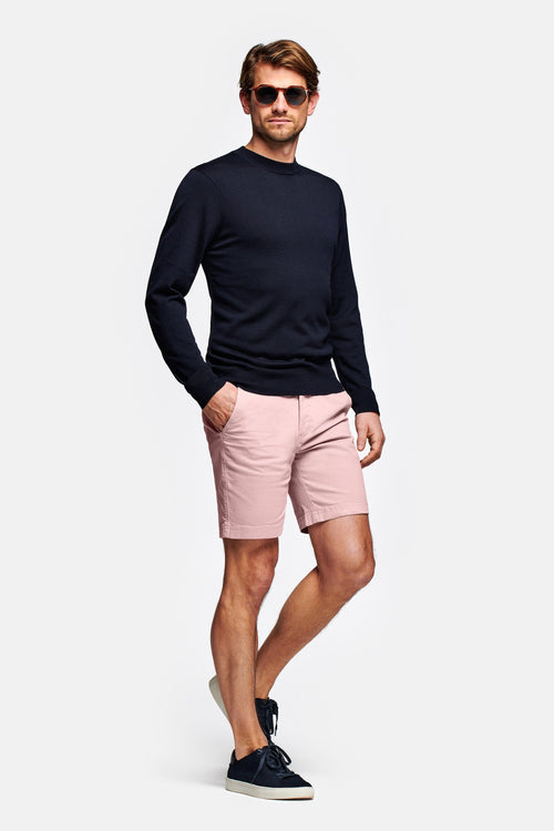 old lavender stretch cotton men's shorts with a zip pocket | MR MARVIS