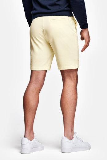 light yellow soft and stretchy men's shorts | MR MARVIS