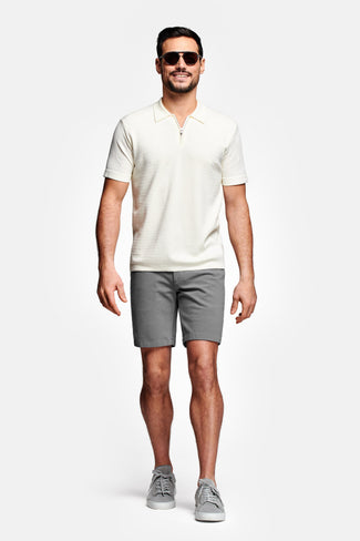 mid grey soft and stretchy men's shorts | MR MARVIS