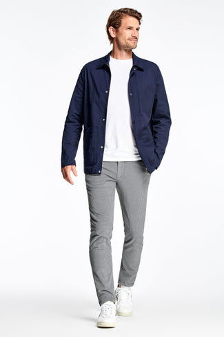 grey ribbed corduroy fabric men's trousers | MR MARVIS