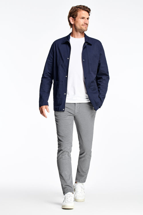 grey ribbed corduroy fabric men's trousers | MR MARVIS