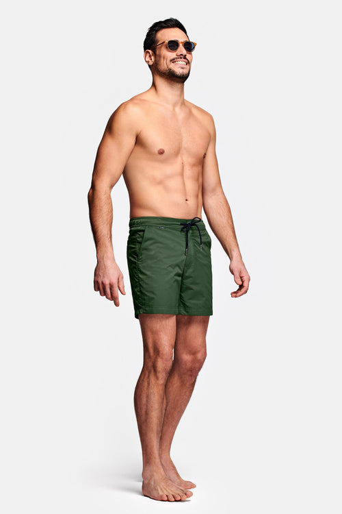 dark green men's swim shorts | MR MARVIS