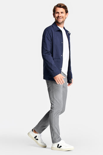 grey ribbed corduroy fabric men's trousers | MR MARVIS