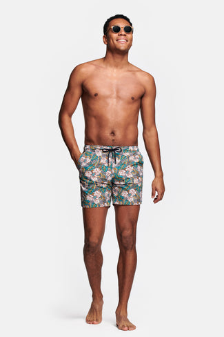 floral print men's swim shorts | MR MARVIS