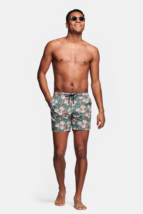 floral print men's swim shorts | MR MARVIS